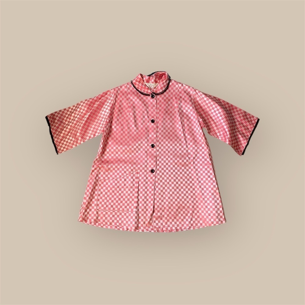 Vintage Timmie’s By Harry Berger checkered lightweight lounge coat